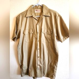 Mens Dickies Work Shirt tan mefium